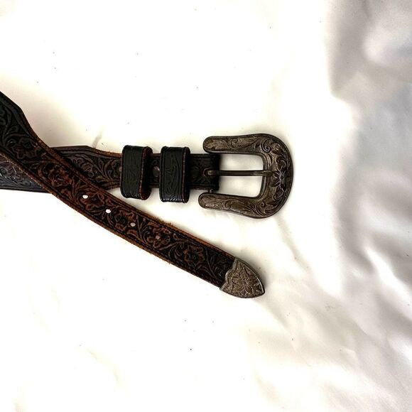 Leegin brown leather silver buckle belt - Picture 9 of 14